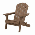 Fauteuil Adirondack pliant en bois brun Abrenvo, style jardin, dimensions 82x77x95 cm, confortable pour l'extérieur.