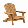 Fauteuil Adirondack en bois massif naturel pour jardin, style classique, dimensions 98 x 81 x 93 cm, par Abrenvo.